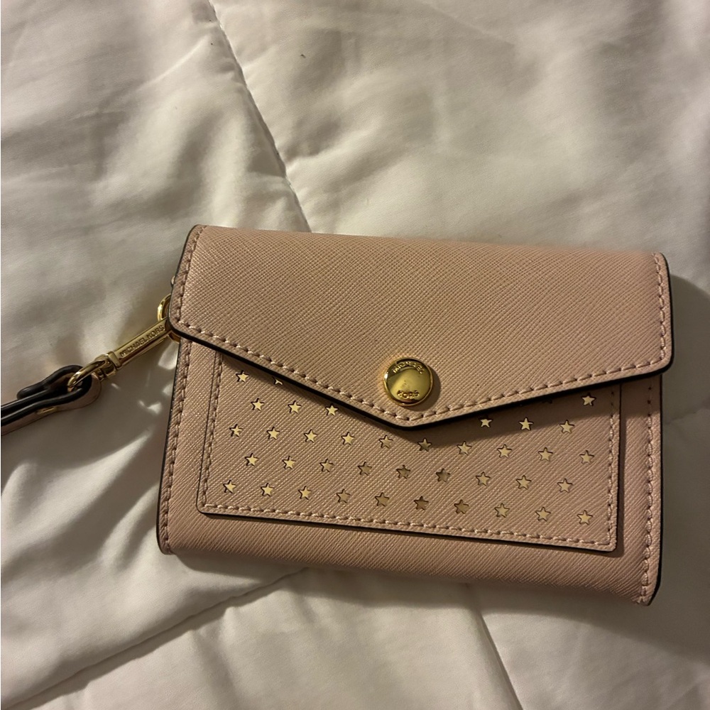 Michael kors light Pink Star-Studded Women's Wallet